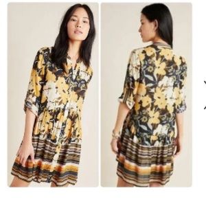 Anthropologie BLNK Hadley Button Front Midi Dress NWT